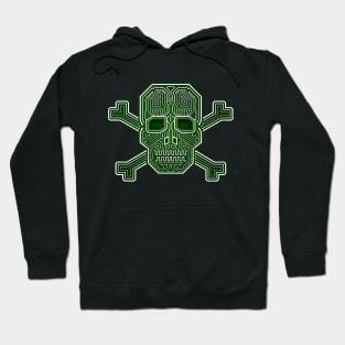 Hacker Skull Crossbones Hoodie